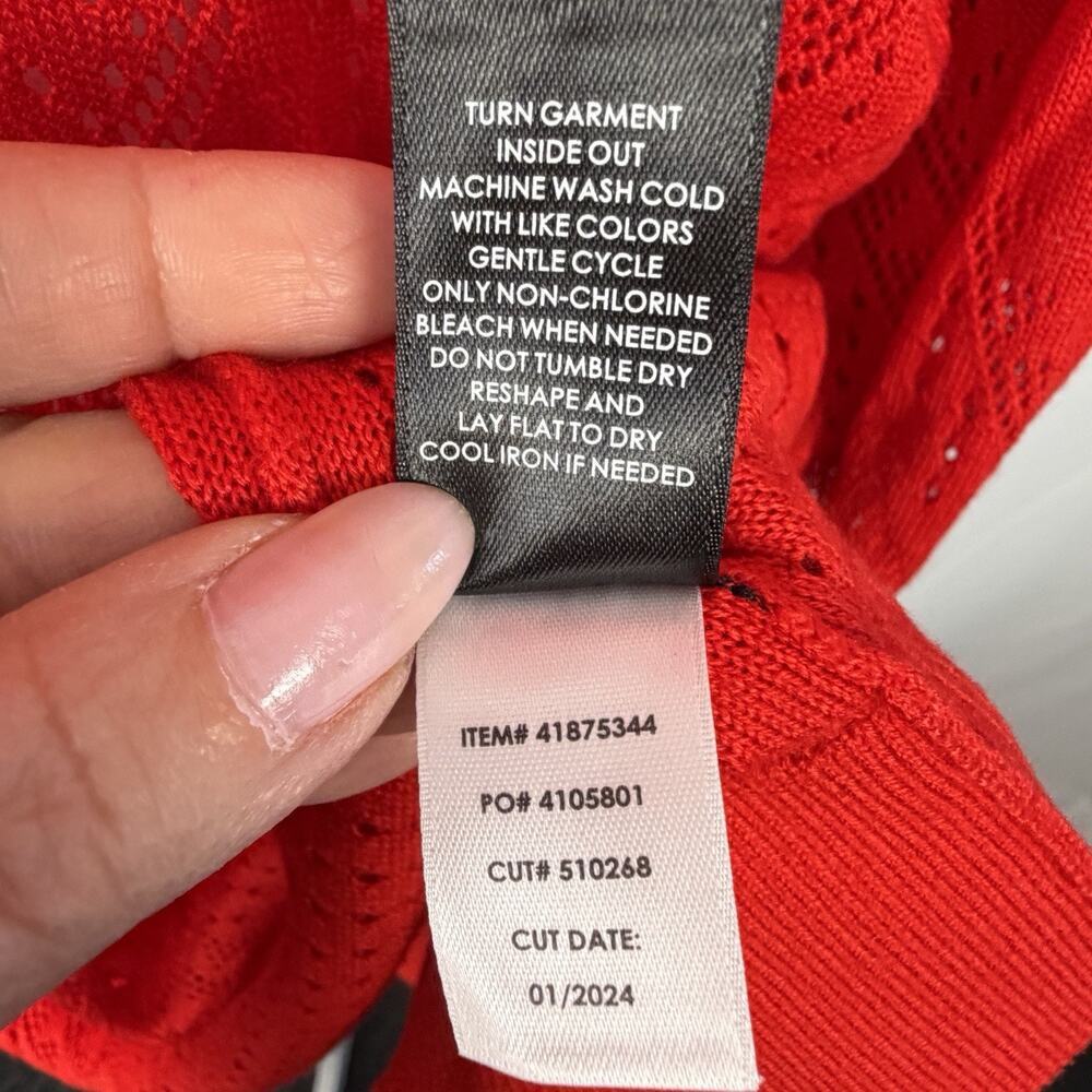 NWT Torrid Pontelle Open Knit Cardigan Sweater Red Size 1X Casual Work Travel - Picture 11 of 11